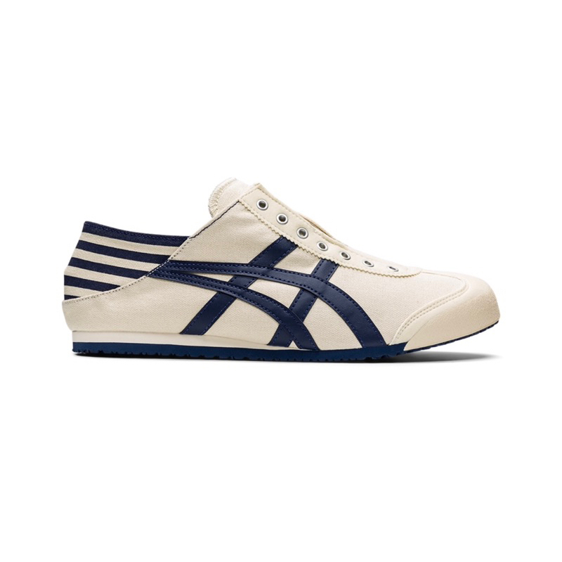 Jual Onitsuka Tiger Mexciko 66 Slip On Paraty Cream Navy Shopee Indonesia