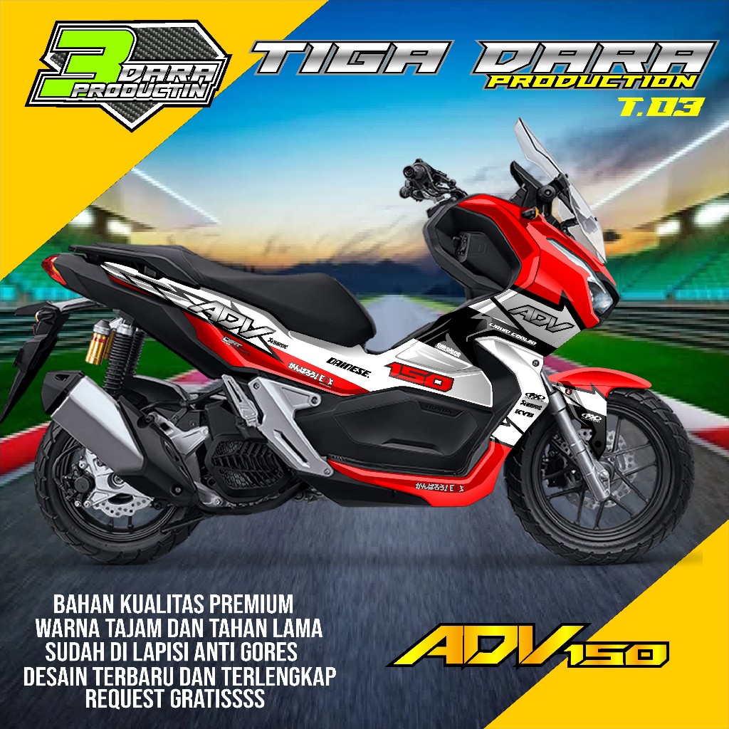 Jual Stiker Decal ADV 150 Full body - Dekal Sticker Motor Honda ADV 150 ...