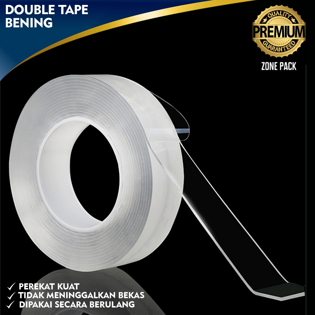 Jual Double Tape Isolasi Lakban Bening Tape Perekat Bening Double