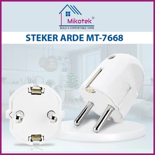MIKOTEK Steker Arde Oval / Colokan Listrik Bulat MT-7668