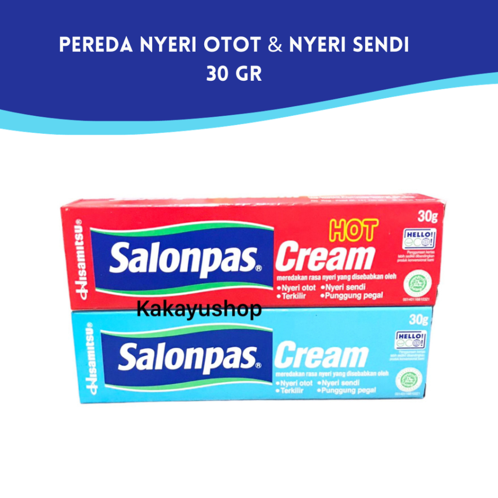 Jual SALONPAS Cream 30 gr - Krim Pereda Nyeri Otot & Sendi | Shopee ...