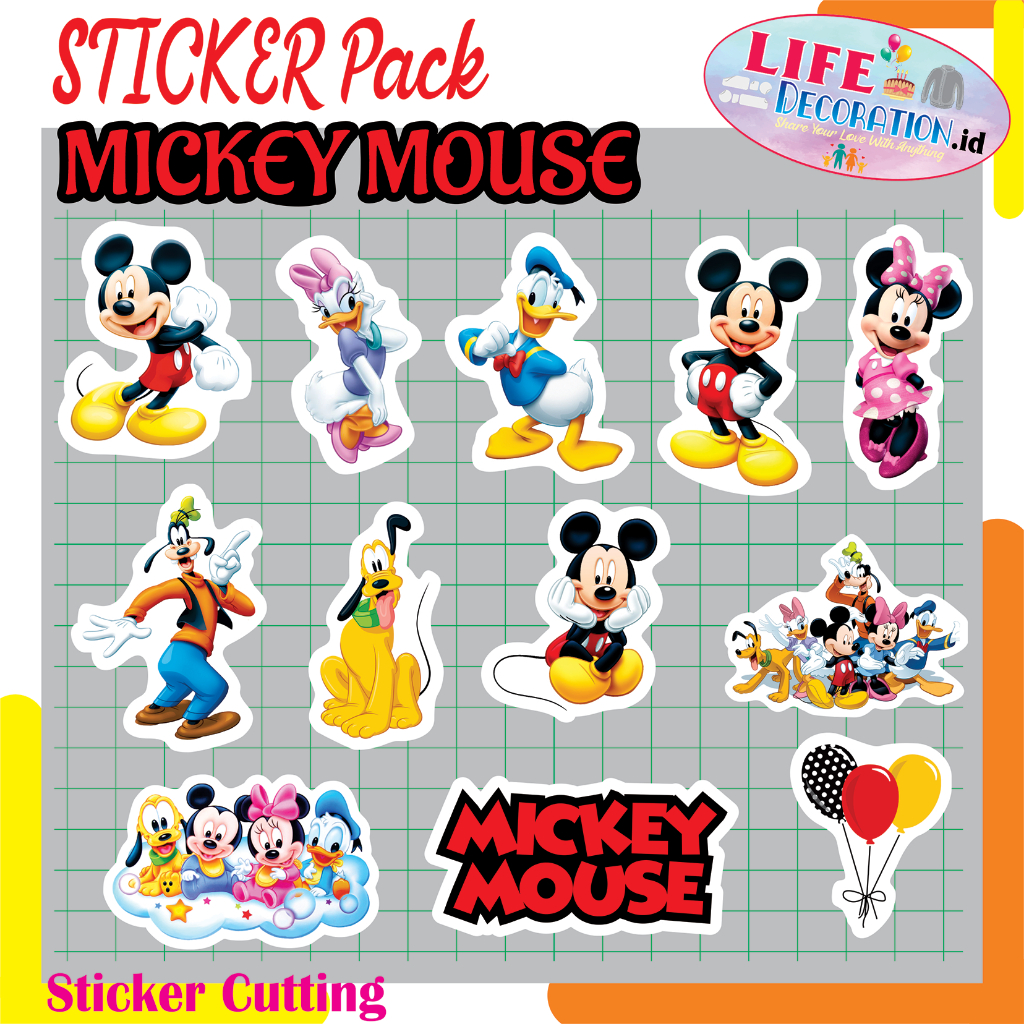 Jual STIKER MICKEY MOUSE / STICKER PACK MICKEYMOUSE | Shopee Indonesia