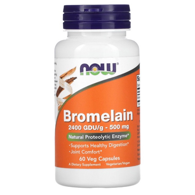 Jual Now Foods, Bromelain 500mg, Enzymes untuk Pencernaan, dan Sendi