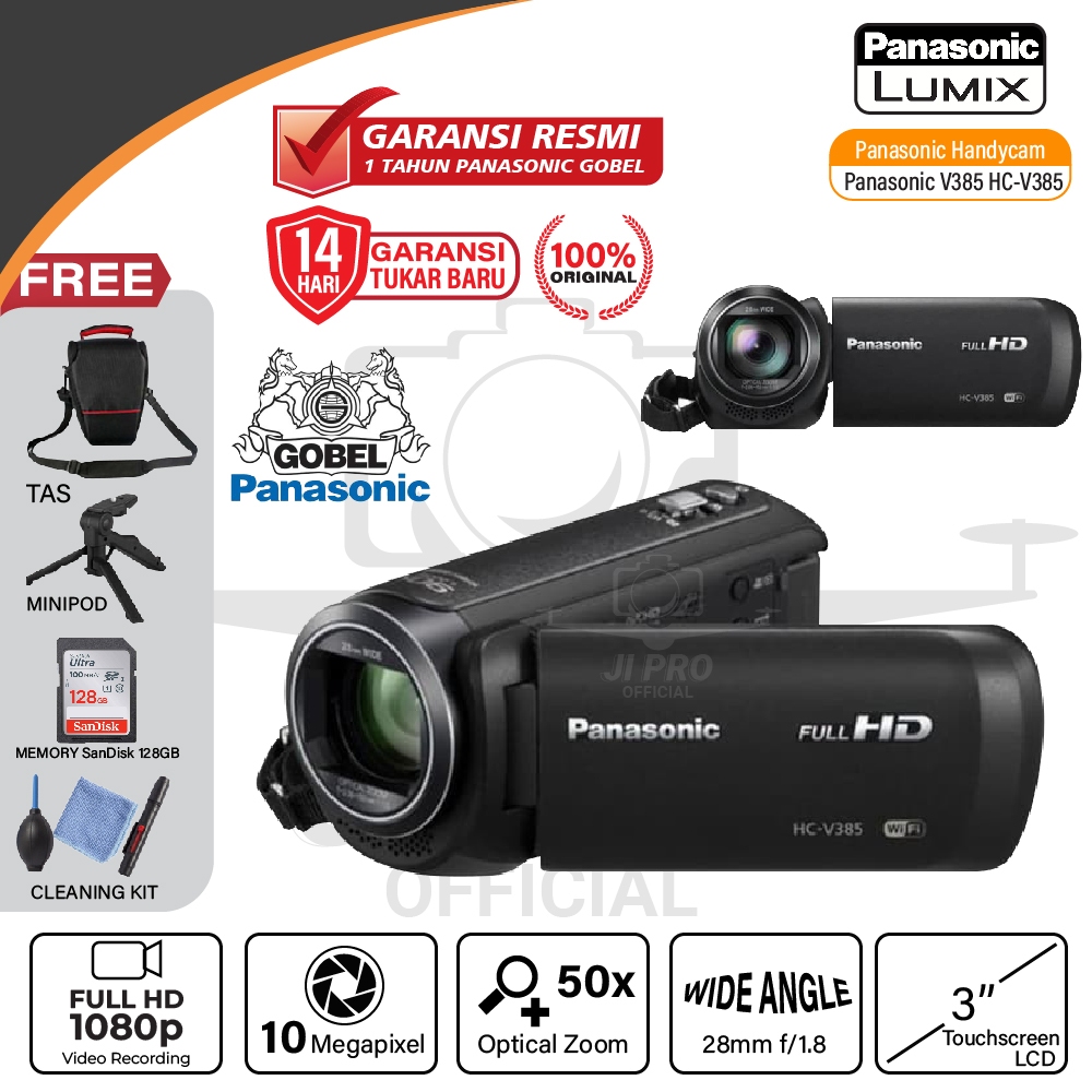 Jual Panasonic V385 Hc V385 Camcorder Handycam Original V 385 Shopee