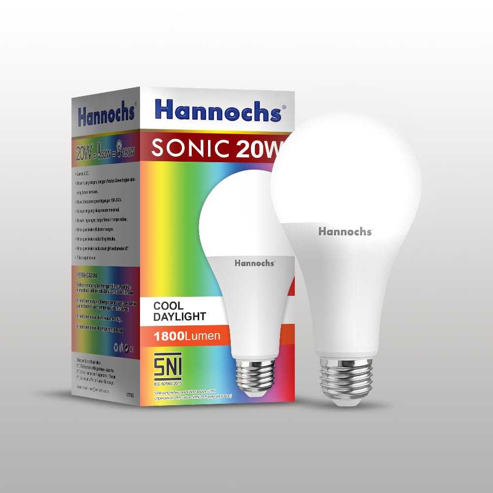 Jual Lampu Led Hannochs SONIC 20 Watt Putih 20W 20 W Super Murah ...