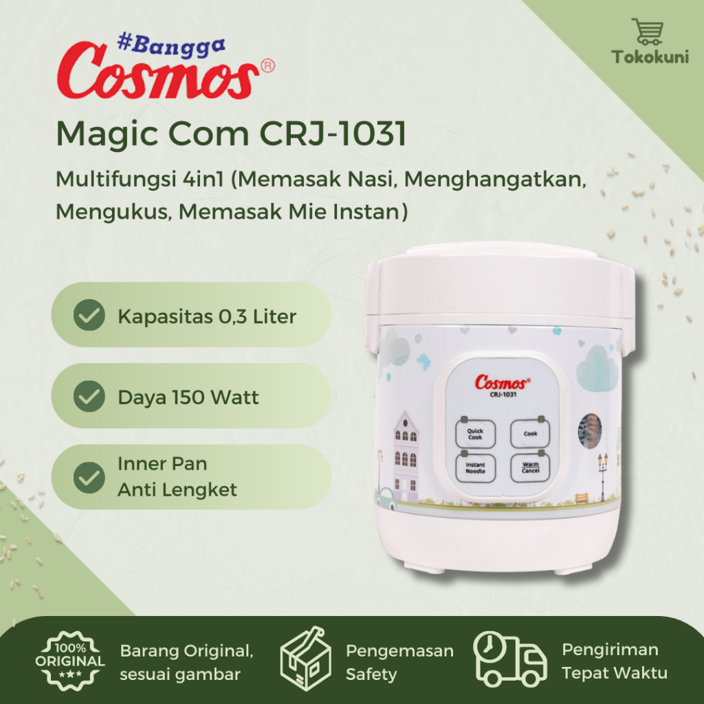 Jual Rice Cooker Digital Mini Cosmos CRJ-1031 | Magic Com Mejikom ...