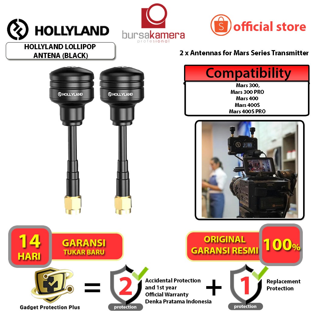 Jual Hollyland Lollipop Antenna Set for Mars 300/300 PRO/400/400S/400S