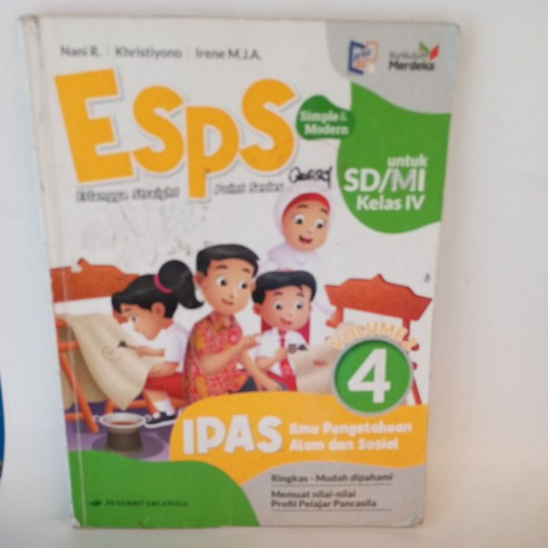 Jual Buku ESPS IPAS Ilmu Pengetahuan Alam Dan Sosial Untuk SD Kelas 4 ...