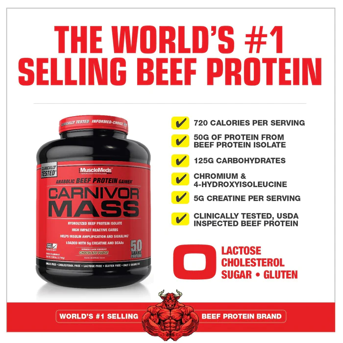 Jual Musclemeds Carnivor Mass 6 lbs Susu Suplemen Fitness Gym Muscle ...