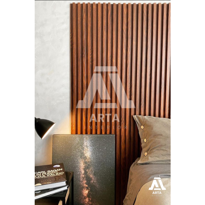 Jual PROMO!!! Wall panel WPC/Wood panel PVC UKURAN 2 M X 16CM Berbagai ...