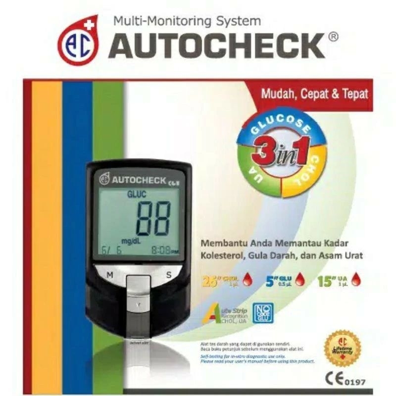 Jual Autocheck Gcu In Alat Cek Gula Darah Asam Urat Dan Kolestrol Shopee Indonesia