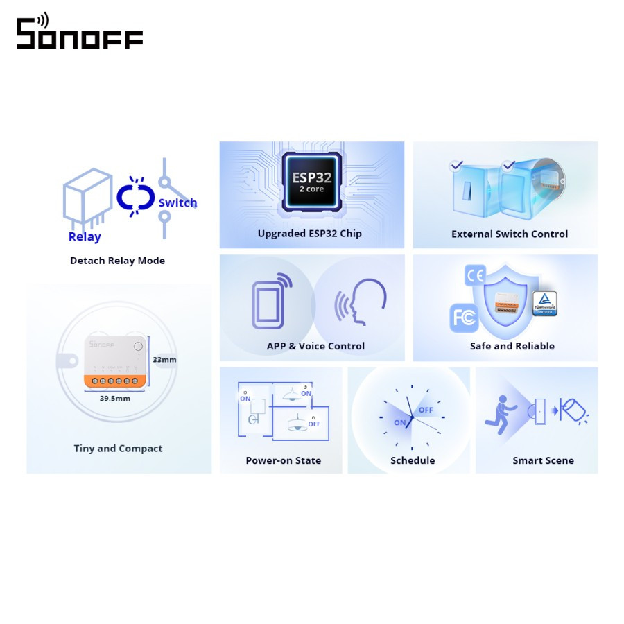 Jual Sonoff Smart Switch MINIR4 Smart Breaker Wireless Switch Smart ...