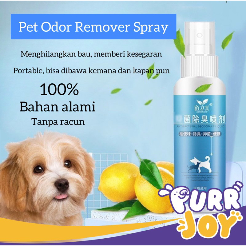 Jual PURRJOY Dorrikey Pet Odor Remover Spray 130 ml / Spray Penghilang
