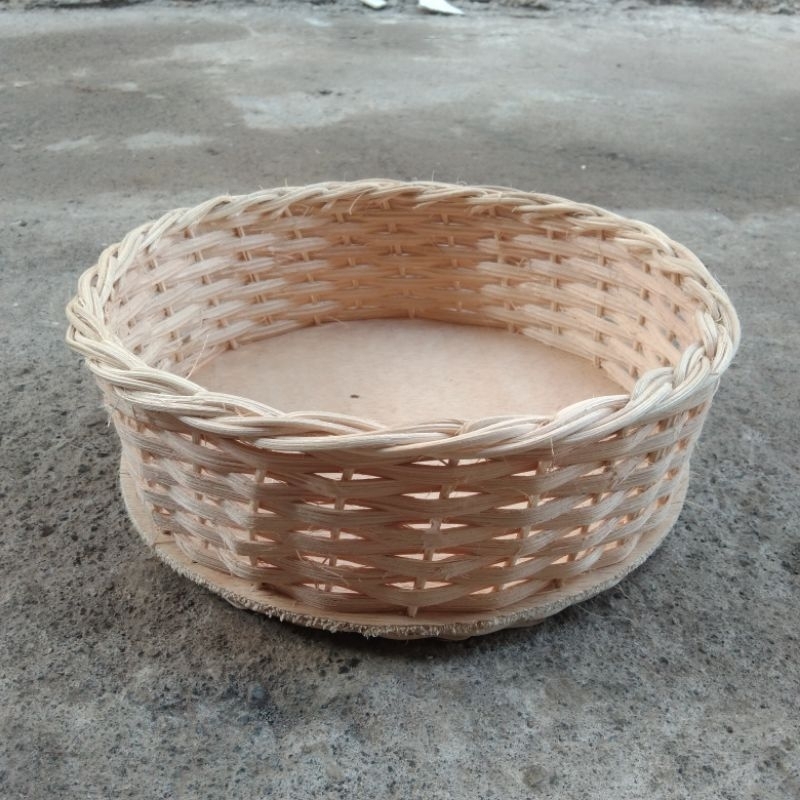 Jual Keranjang rotan Bulat Diameter 20cm tinggi 6 cm | Shopee Indonesia
