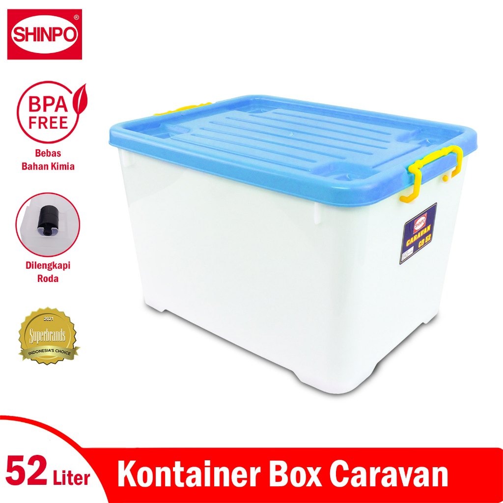 Jual SHINPO Kontainer Plastik Dengan Roda Caravan Container Box Kotak ...