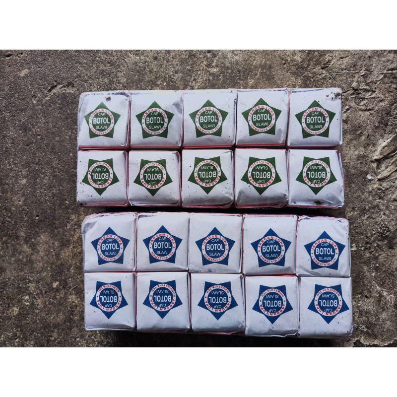 Jual TEH CAP BOTOL BUBUK HIJAU / BIRU 40GR PER PAK ISI 10 PCS | Shopee ...