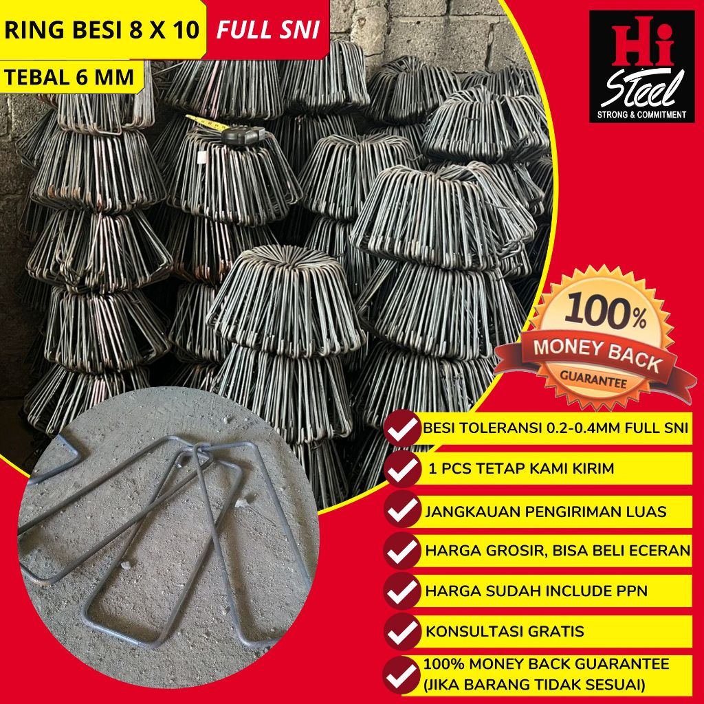 Jual Ring Besi 8 X 10 X 6mm - Isi 10 Pcs | Shopee Indonesia