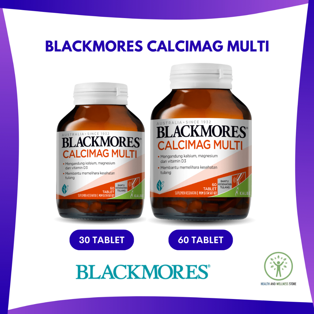 Jual BLACKMORES CALCIMAG MULTI 30 60 TABLET VITAMIN TULANG KALSIUM ...