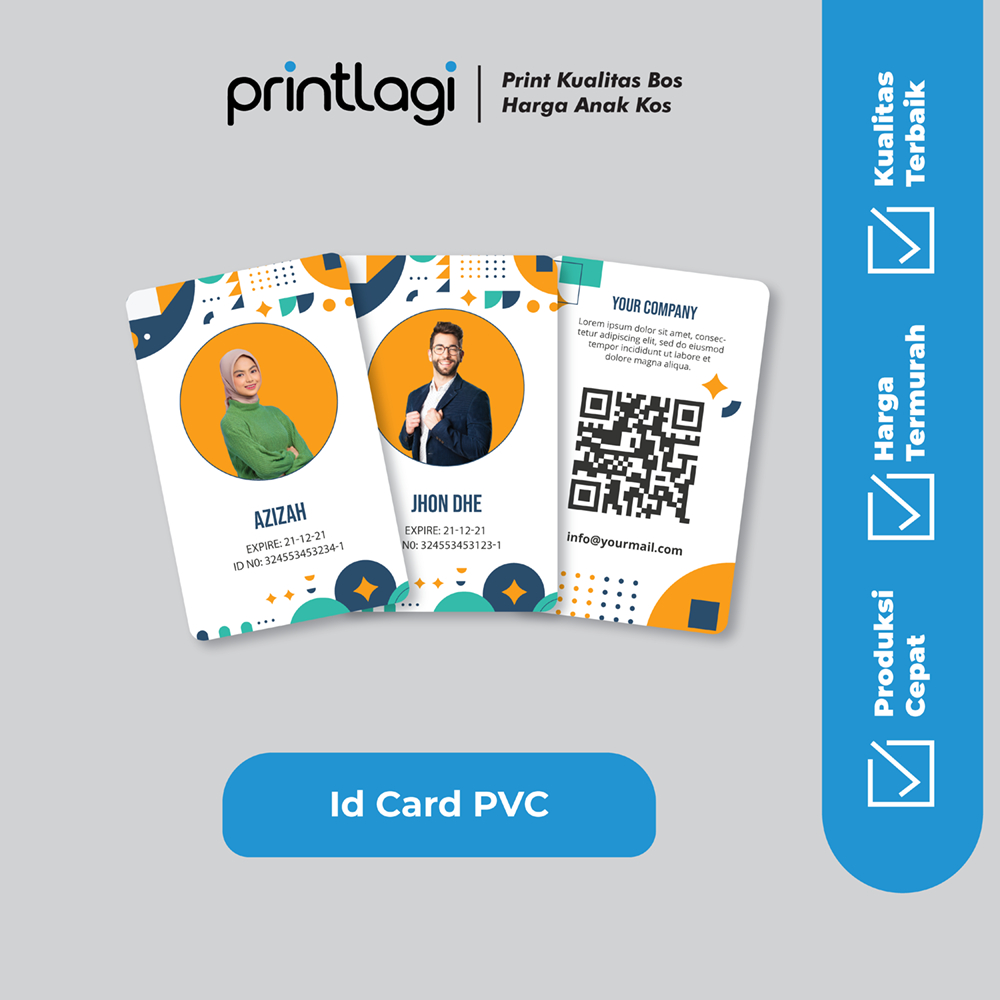 Jual Cetak Id card PVC Custom / Print Id Card / Custom Id Card PVC ...