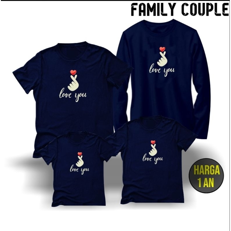 Jual (HARGA UNTUK 1 KAOS SAJA) BAJU KELUARGA KAOS FAMILY COUPLE JUST