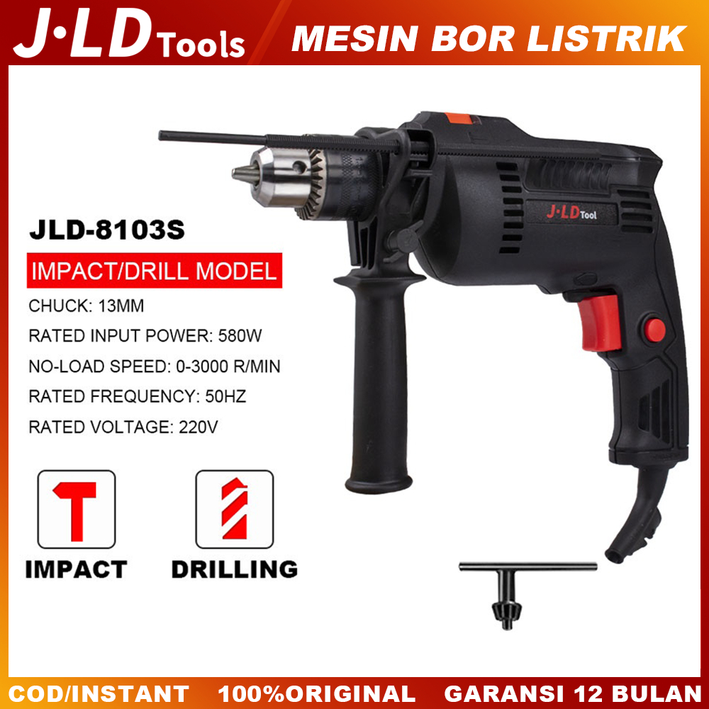 Jual Jld Mesin Bor Listrik J8013s 13mm Chuckbor Listrik Murah Listrik Alat Bor 580w Impact 9874