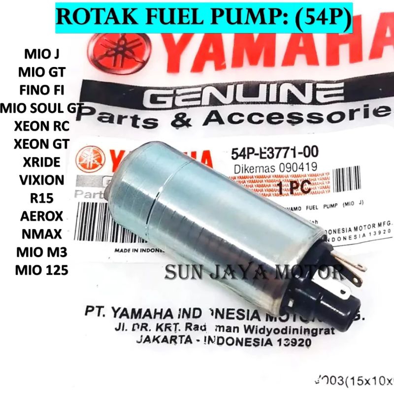 Jual 54P : Rotak Dinamo Fuel Pump Pompa Bensin Vixion New R15 MX King ...