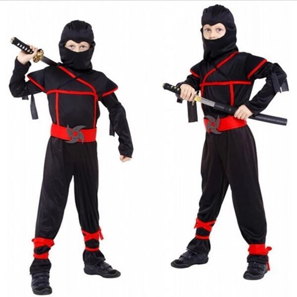 Jual KOSTUM Ninja Warior merah hitam | kostum Cosplay ninja warior anak ...