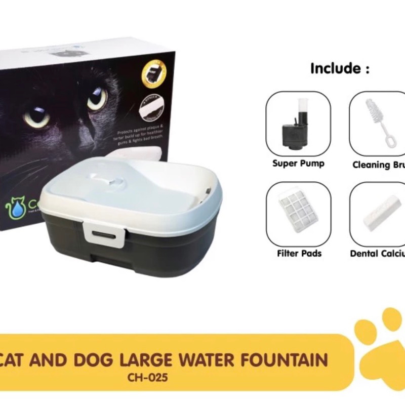 Jual H20 H2O New Water Fountain Cat Dog 6L Large Fountain Tempat