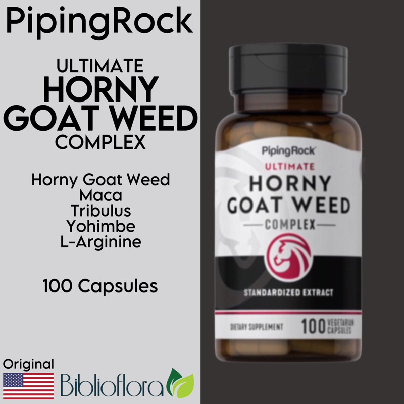 Jual Piping Rock Horny Goat Weed Complex 100 Capsules Maca Tribulus