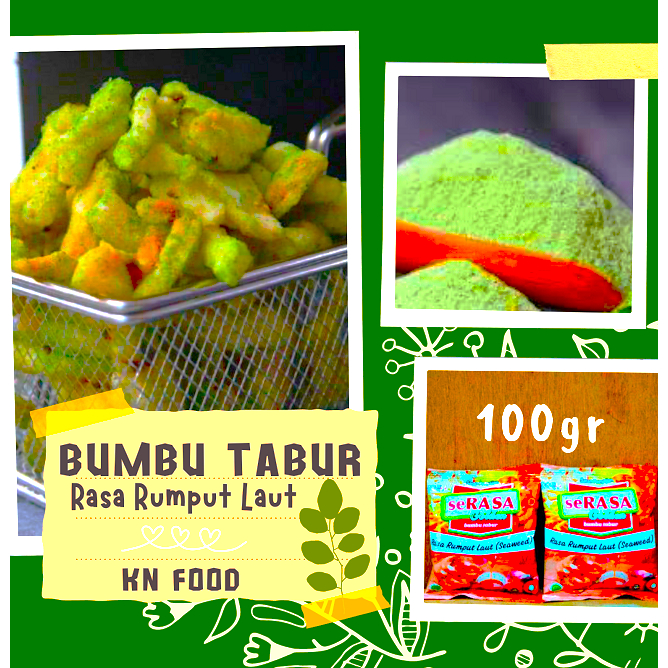 Jual Bumbu Tabur Made By Serasa Golden Rasa Rumput Laut Kemasan 100 Grm