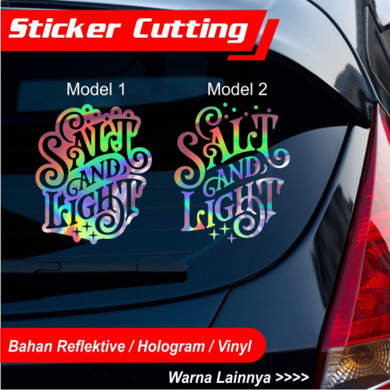 Jual STICKER CUTTING SALT AND LIGHT STIKER ROHANI CUTTING VYNIL ...