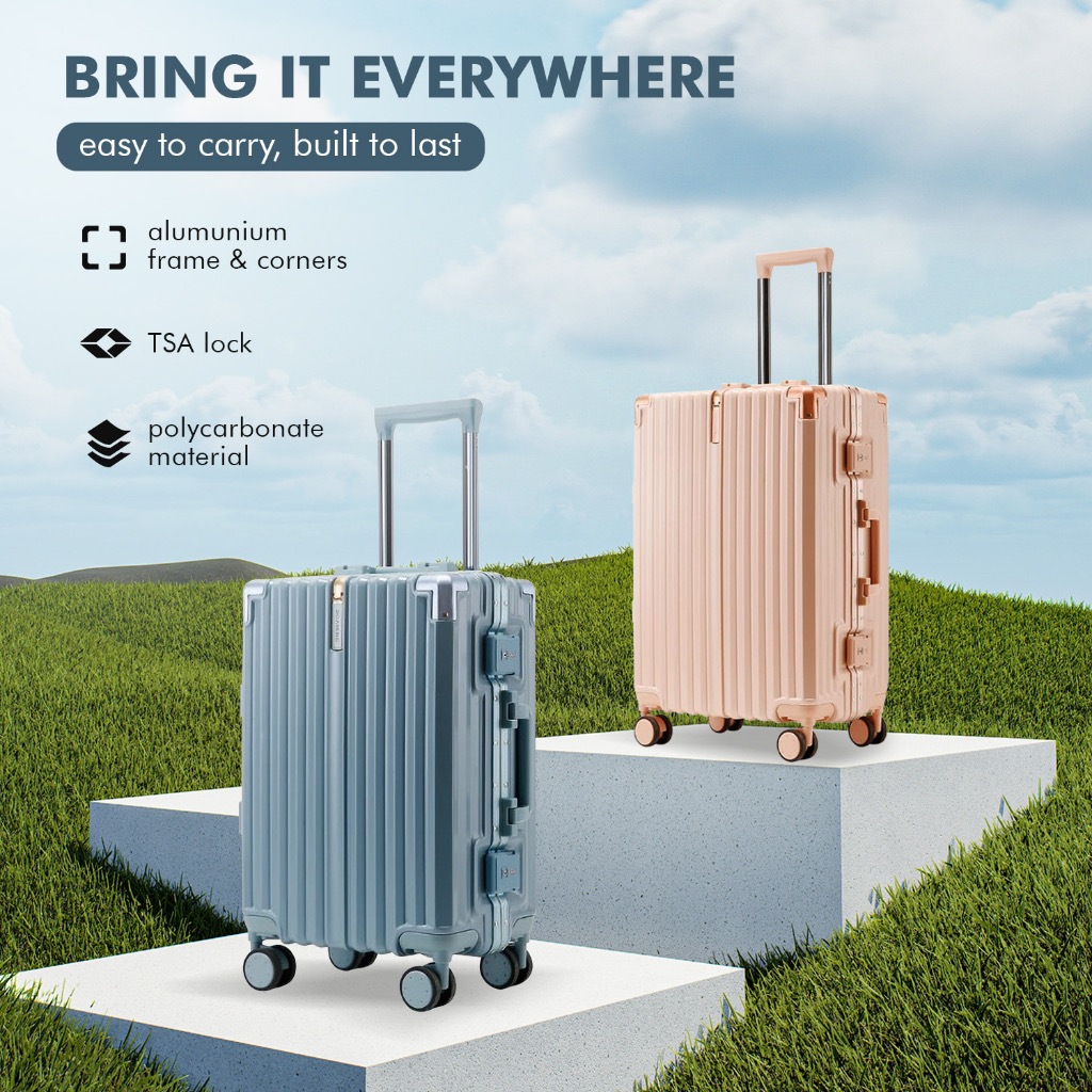 Jual Koper A015 size 24 inch Koper Hardcase Koper Cabin Koper Bagasi