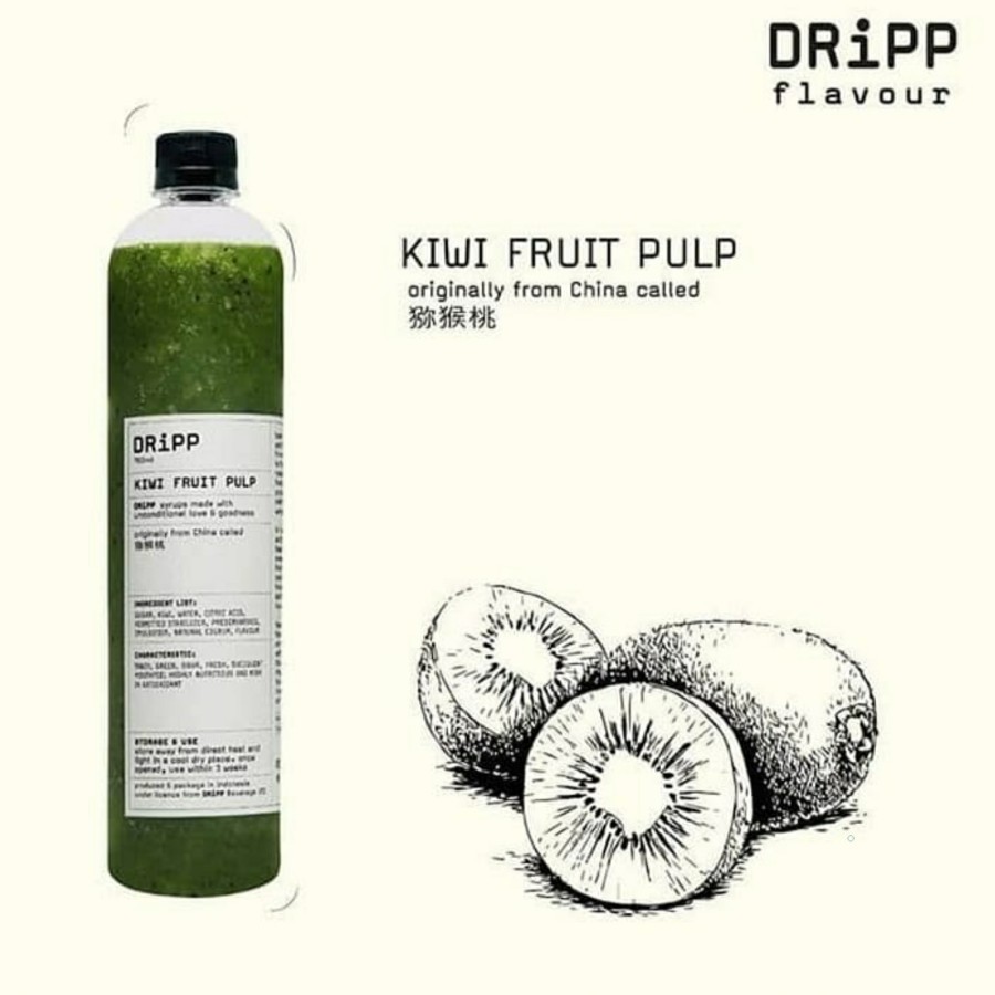Jual DRiPP Kiwi Pulp Syrup Sirup Bubur Kiwi 760ml | Shopee Indonesia