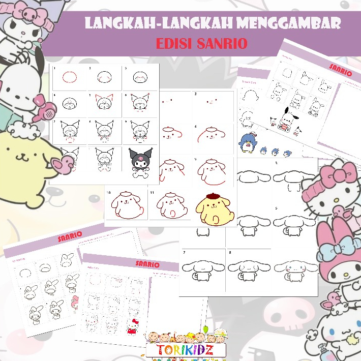 Jual Langkah-langkah Menggambar Edisi Sanrio / Step By Step How To Draw ...