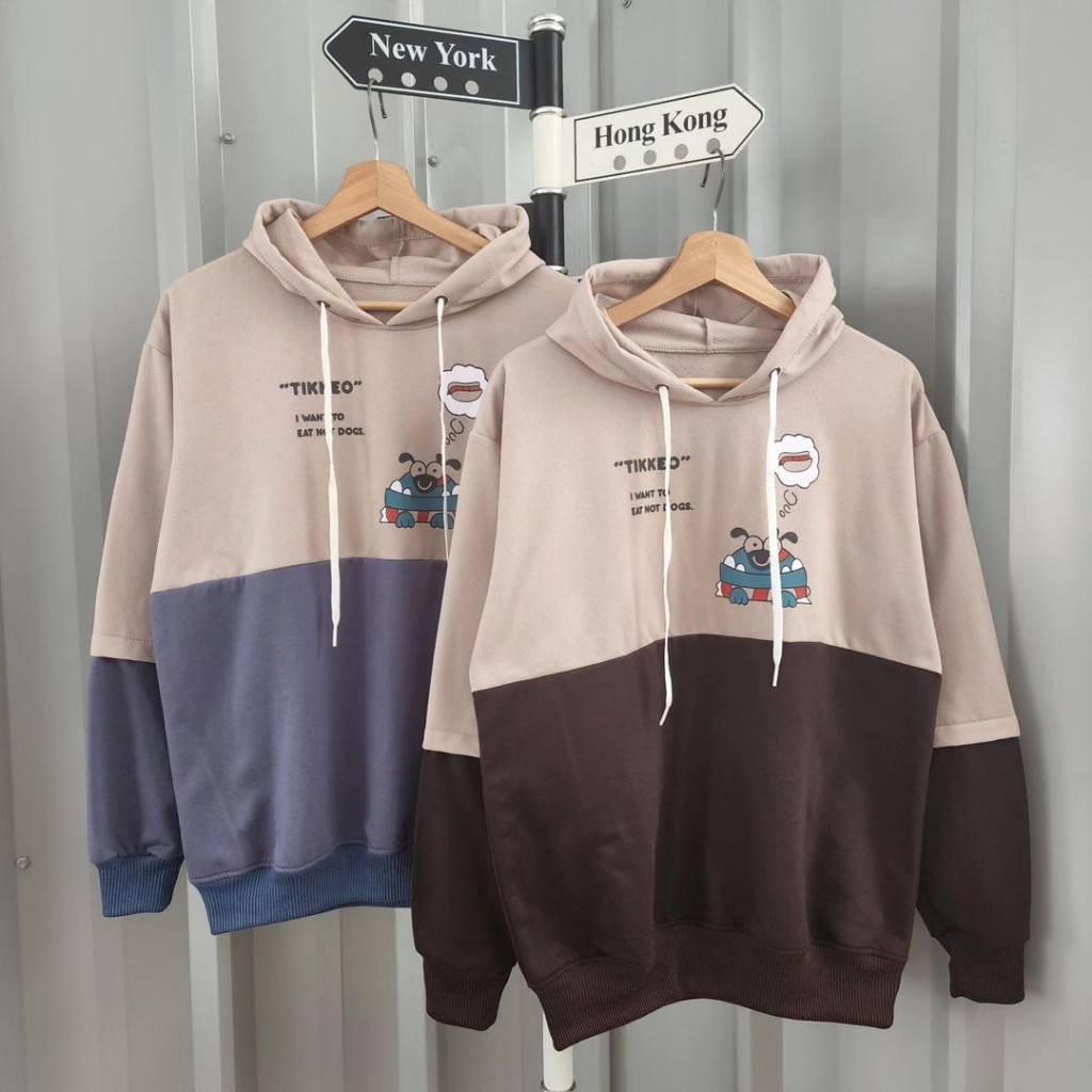 Jual jacket couple pasangan TIKKEO COMBINE HOODIE Jaket couple pasangan terbaru sweater couple pasangan hoodie couple pasangan baju couple jaket couple sahabat Shopee Indonesia