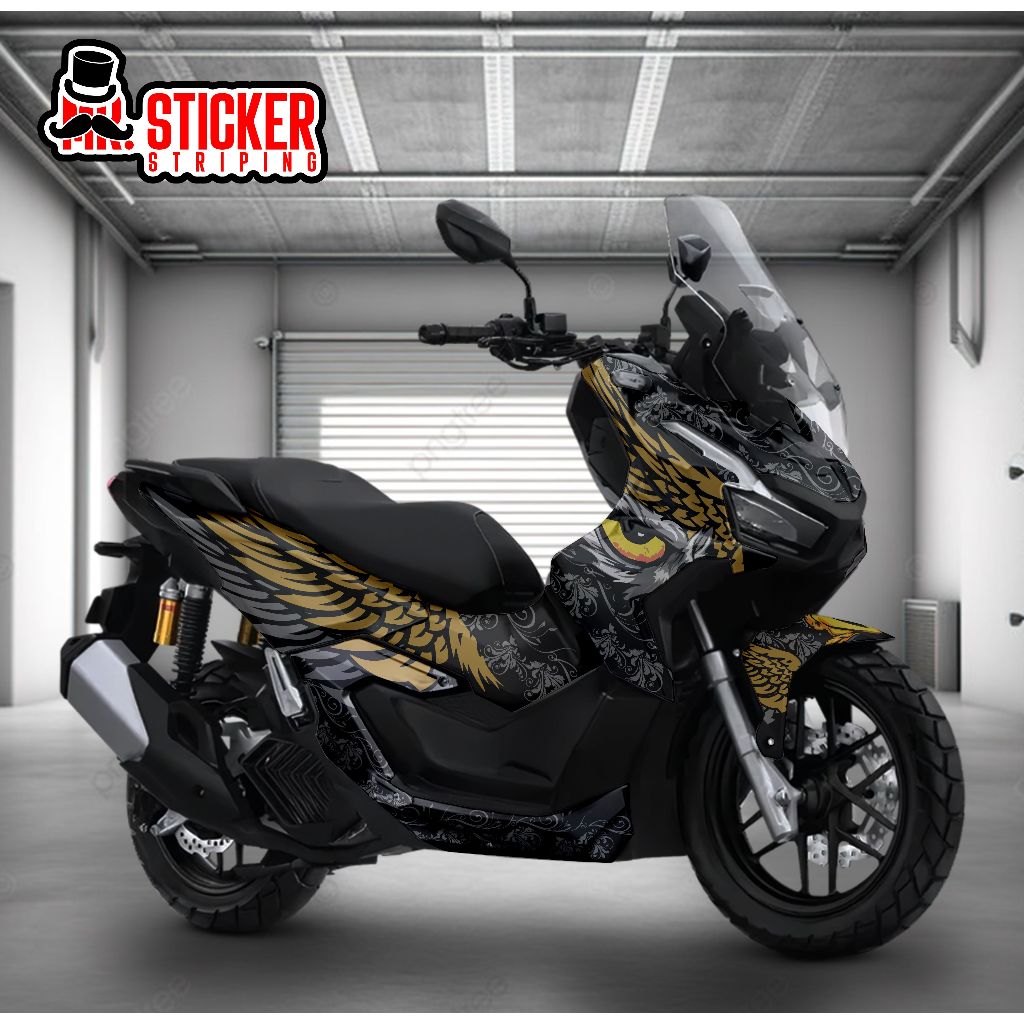 Jual decal honda ADV 150 ADV 160 full body custom sticker free design ...