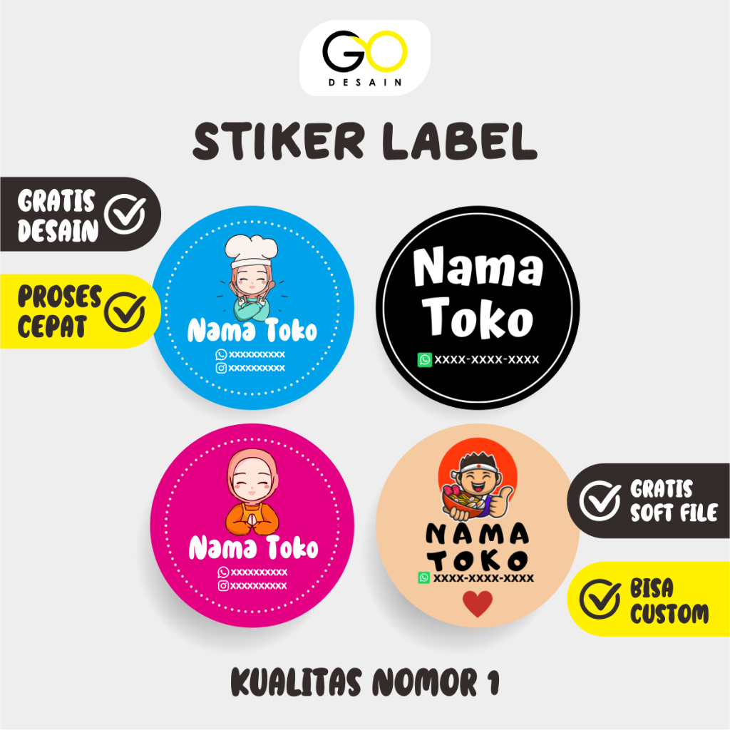 Jual Stiker Sticker Label Stiker Label Sticker Label Stiker Custom Sticker Custom