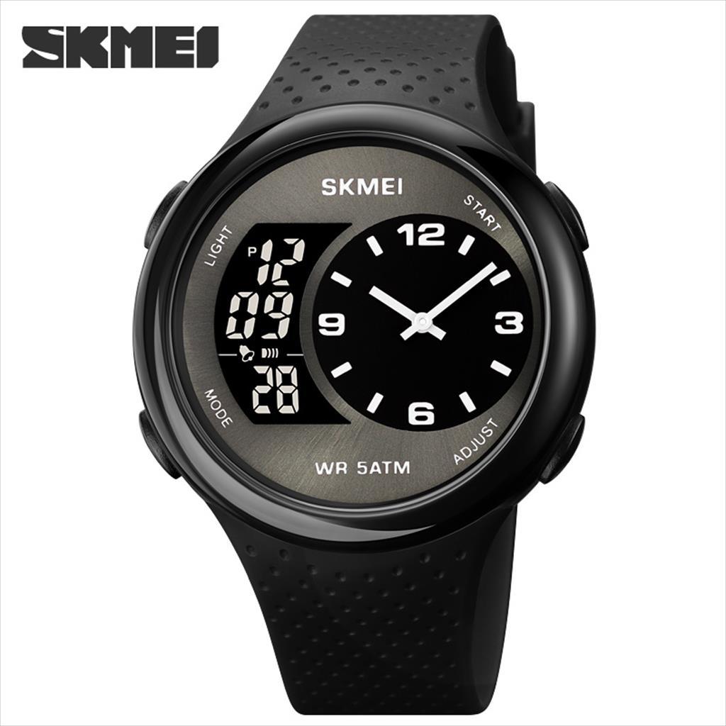 Jual Jam Tangan Analog Digital Pria Skmei 1899 Black Water Resistance