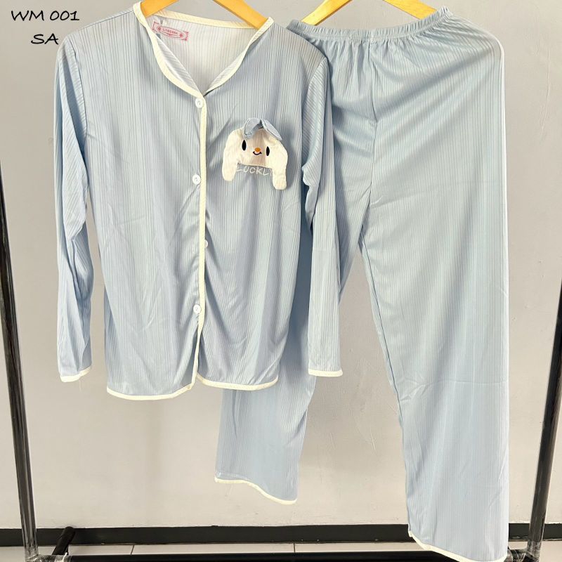 Jual Piyama set Baju Tidur Wanita Dewasa Lengan Panjang dan Pendek ...