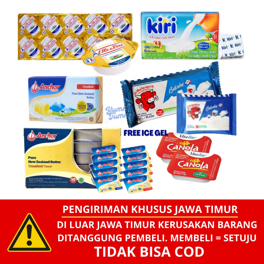 Jual BELCUBE / KEJU KIRI CREAM CHEESE / ANCHOR / ELLE&VIRE / VITALITE