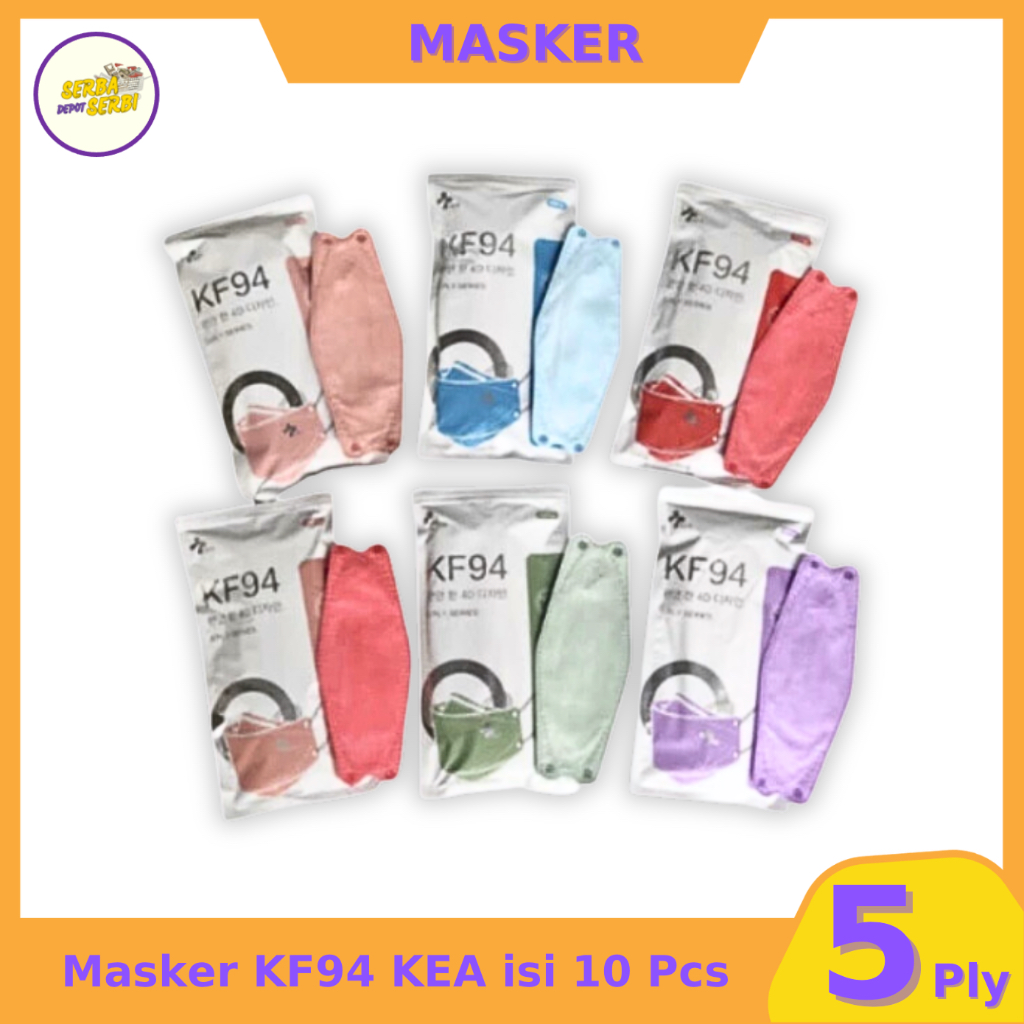 Jual Masker Kf Ply Kea Isi Pcs Korea Design Kf Warna Shopee