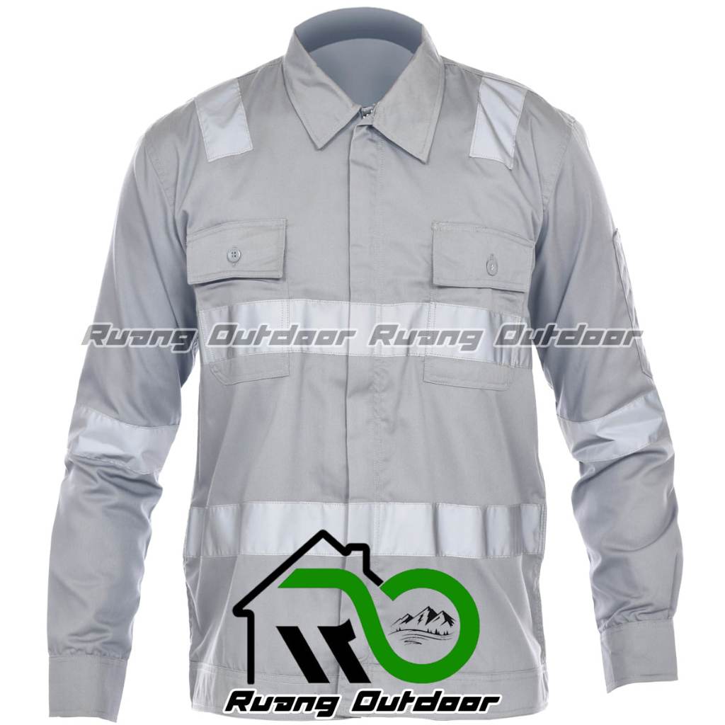 Jual Wearpack Safety Zipper - Kemeja Safety Baju Wearpack K3 Resleting ...