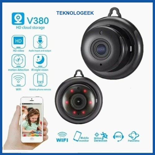 IP MINI V380 HD Wireless Camera Wifi Smart Net Cam Aplikasi V380