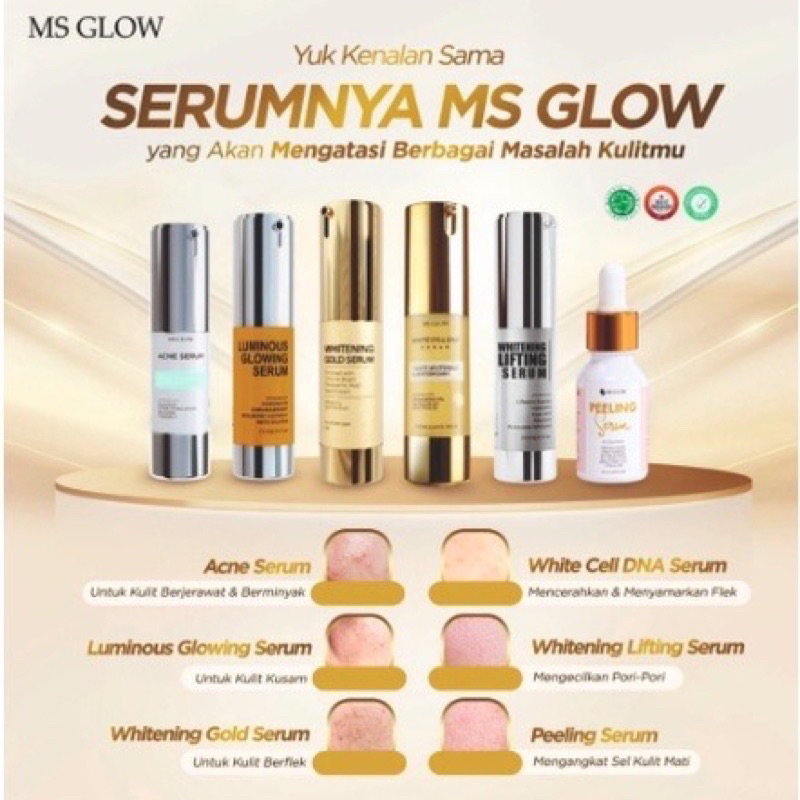 ALL SERUM MS GLOW ACNE SERUM ACNE MS GLOW SERUM WHITENING GOLD SERUM LIFTING MS GLOW SERUM PEELING MS GLOW SERUM GOLD MS GLOW SERUM LUMINOUS MS GLOW