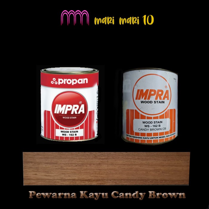 Jual IMPRA WOOD STAIN PEWARNA KAYU WS 162B CANDY BROWN 1 KG Shopee