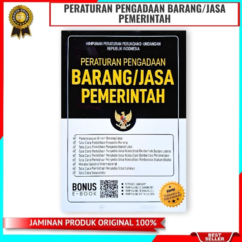 Jual BUKU PERATURAN PENGADAAN BARANG/JASA PEMERINTAH | Shopee Indonesia