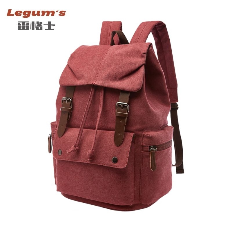 Jual Ransel Kanvas Merah Maroon Ransel Kanvas Terbaru Ransel Kanvas ...