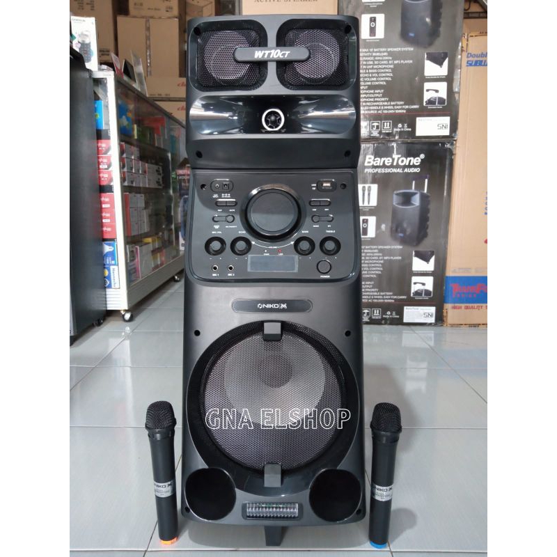 Jual SPEAKER BLUETOOTH KARAOKE WT10CT NIKO Shopee Indonesia
