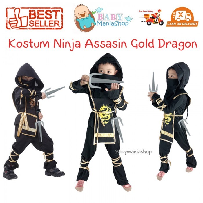 Jual Kostum Ninja Assasin Red Black Baju Negara Jepang Japan Costume ...