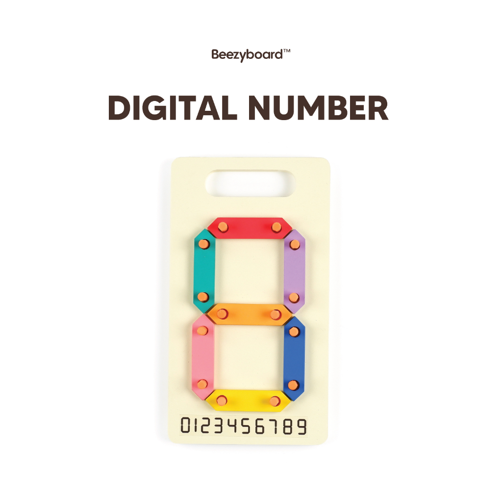 Jual Beezyboard - Digital Number - mainan belajar angka/mainan kayu ...